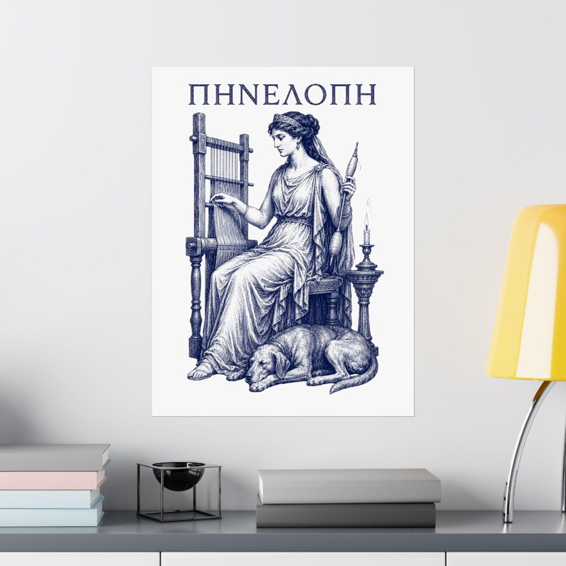 Penelope Wall Art Poster | Greek Mythology Matte Print, The Odyssey Homer Ancient Greece Decor image 16