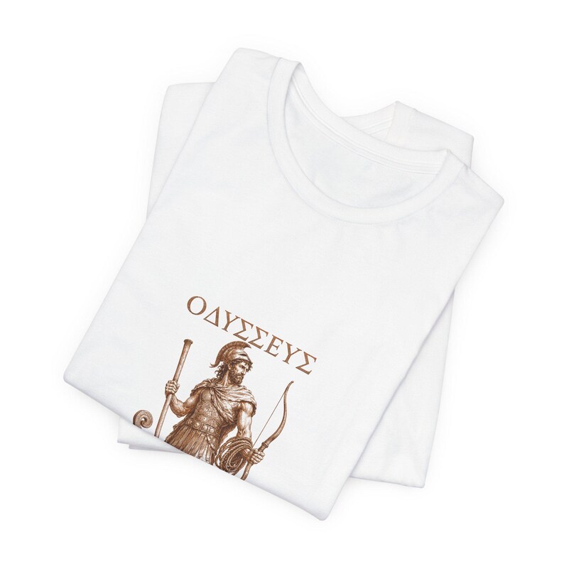 Odysseus-T-Shirt | König von Ithaka (Griechische Mythologie) | Geschenkidee für Homer-Fans | Dark-Academia-T-Shirt Bild 3