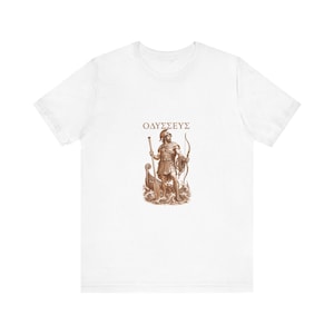 Odysseus-T-Shirt | König von Ithaka (Griechische Mythologie) | Geschenkidee für Homer-Fans | Dark-Academia-T-Shirt Bild 1