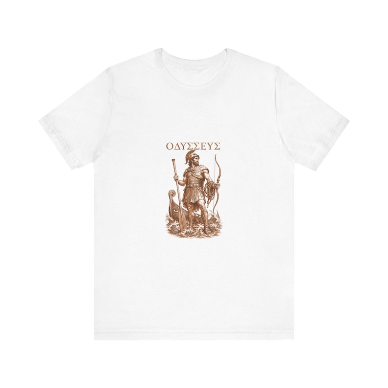 Odysseus-T-Shirt | König von Ithaka (Griechische Mythologie) | Geschenkidee für Homer-Fans | Dark-Academia-T-Shirt Bild 1