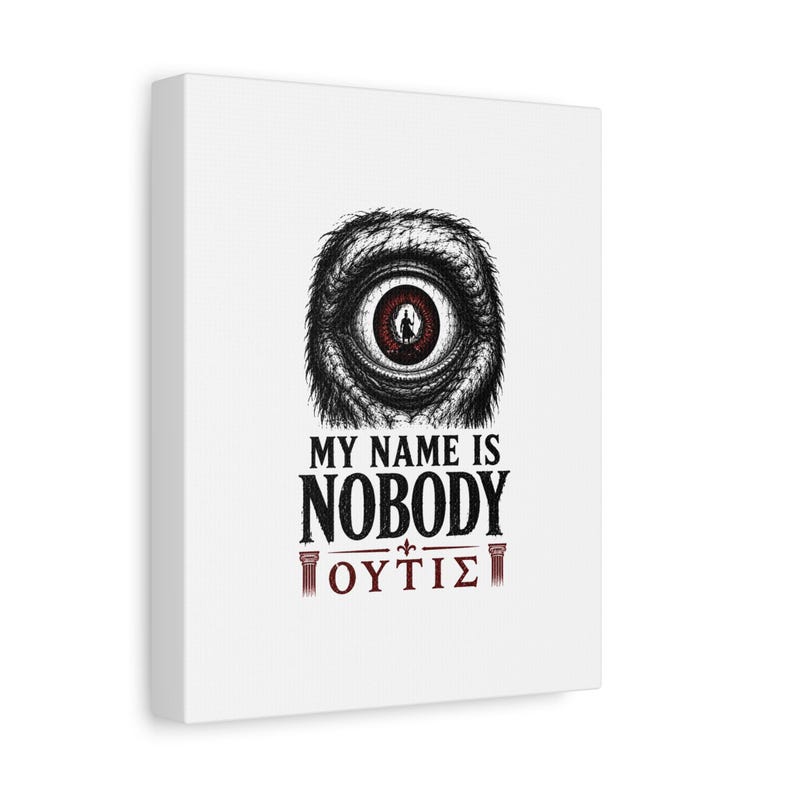 Cyclops Eye Nobody Canvas Wall Art | The Odyssey Homer Greek Mythology Polyphemus Home Decor Gift image 6