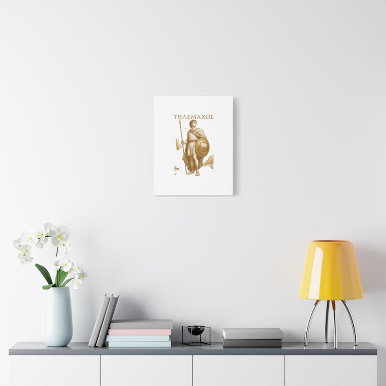 Telemachus Greek Hero Canvas Wall Art | The Odyssey Homer Ancient Greece Mythology Home Decor Gift image 17