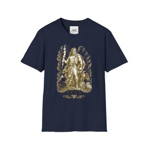 Zeus T-Shirt | King of the Gods Greek Mythology Tee | Ancient Greece Graphic Shirt | Gift for History Lover | Unisex Soft Cotton image 13