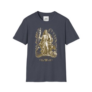 Zeus T-Shirt | King of the Gods Greek Mythology Tee | Ancient Greece Graphic Shirt | Gift for History Lover | Unisex Soft Cotton image 14