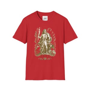 Zeus T-Shirt | King of the Gods Greek Mythology Tee | Ancient Greece Graphic Shirt | Gift for History Lover | Unisex Soft Cotton image 15