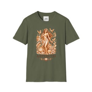 Aphrodite T-Shirt | Griechische Göttin der Liebe Mythologie Tee | Antikes Griechenland Grafik-Shirt | Geschenk für Sie | Weiche Unisex-Baumwolle Bild 5