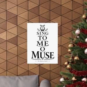 Sing to Me O Muse Wall Art Poster | Greek Mythology Matte Print, The Odyssey Homer Ancient Greece Decor image 12