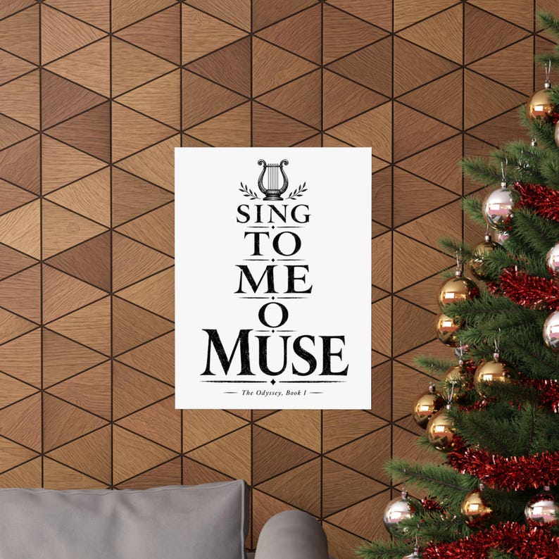 Sing to Me O Muse Wall Art Poster | Greek Mythology Matte Print, The Odyssey Homer Ancient Greece Decor image 12