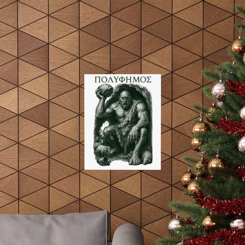 Polyphemus Cyclops Wall Art Poster | Greek Mythology Matte Print, The Odyssey Homer Ancient Greece Decor image 20