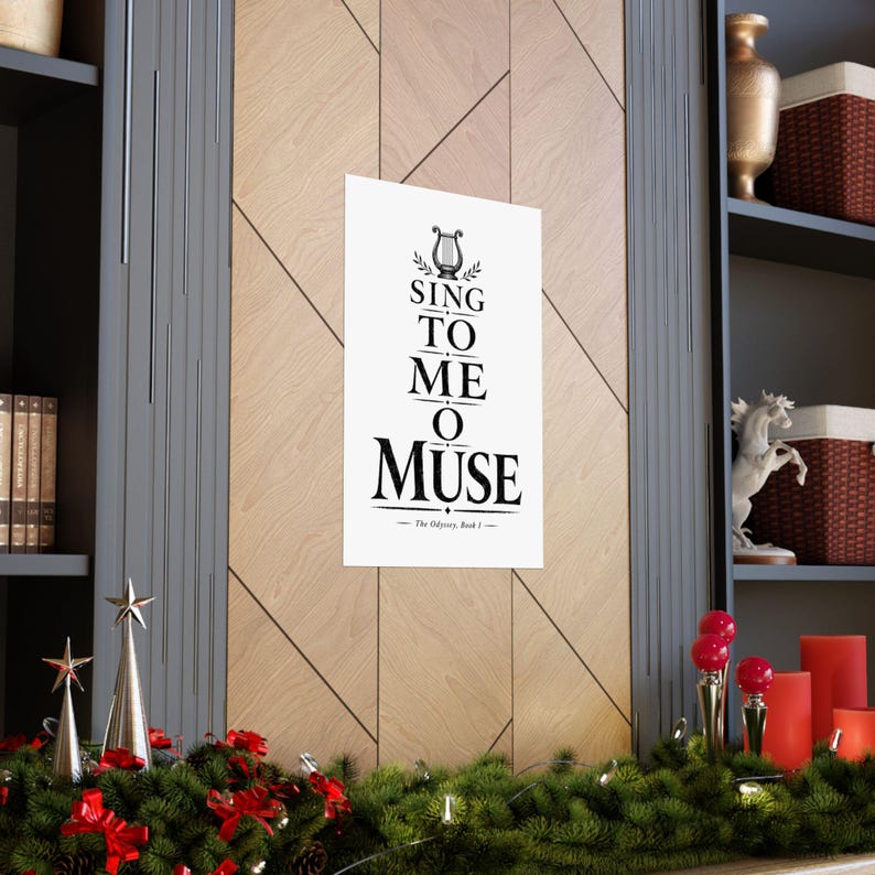 Sing to Me O Muse Wall Art Poster | Greek Mythology Matte Print, The Odyssey Homer Ancient Greece Decor image 5
