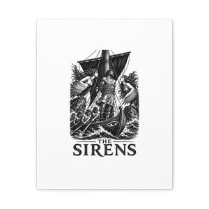 Sirenen-Leinwandbild | Odyssee, Homer, Antike griechische Mythologie, Wanddekoration, Geschenk Bild 11
