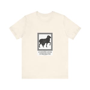 Cunning Over Strength Greek Mythology T-Shirt | Homer Odyssey Silhouette Art | Dark Academia Gift image 4