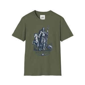 Poseidon T-Shirt | Greek God of the Sea Mythology Tee | Ancient Greece Graphic Shirt | Gift for Ocean Lover | Unisex Soft Cotton image 8