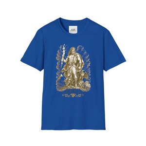 Zeus T-Shirt | King of the Gods Greek Mythology Tee | Ancient Greece Graphic Shirt | Gift for History Lover | Unisex Soft Cotton image 12