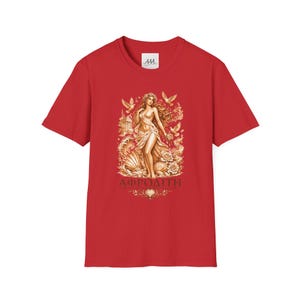 Aphrodite T-Shirt | Griechische Göttin der Liebe Mythologie Tee | Antikes Griechenland Grafik-Shirt | Geschenk für Sie | Weiche Unisex-Baumwolle Bild 16