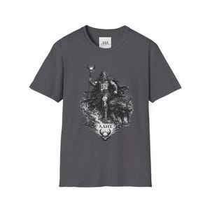 ハデス（ギリシャ神話の神）Tシャツ｜ダークファンタジー ハデスとケルベロス ユニセックスTシャツ｜オリンピアンコレクション 画像 11