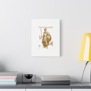 Telemachus Greek Hero Canvas Wall Art | The Odyssey Homer Ancient Greece Mythology Home Decor Gift image 12