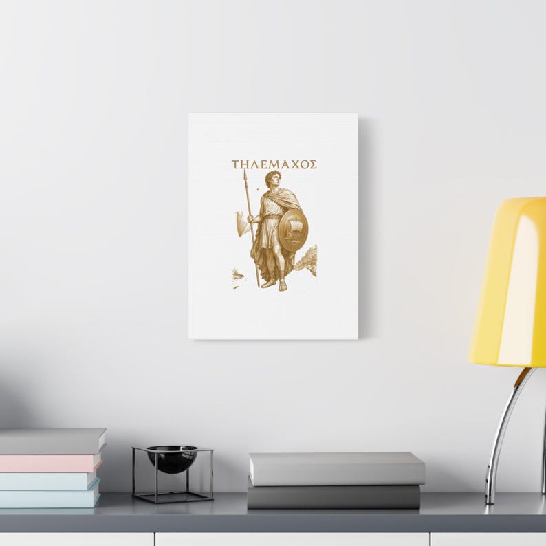 Telemachus Greek Hero Canvas Wall Art | The Odyssey Homer Ancient Greece Mythology Home Decor Gift image 12
