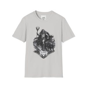 ハデス（ギリシャ神話の神）Tシャツ｜ダークファンタジー ハデスとケルベロス ユニセックスTシャツ｜オリンピアンコレクション 画像 5