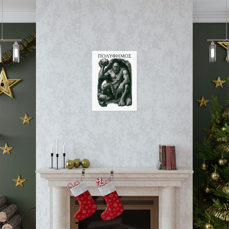 Polyphemus Cyclops Wall Art Poster | Greek Mythology Matte Print, The Odyssey Homer Ancient Greece Decor image 15