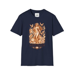 Aphrodite T-Shirt | Griechische Göttin der Liebe Mythologie Tee | Antikes Griechenland Grafik-Shirt | Geschenk für Sie | Weiche Unisex-Baumwolle Bild 15