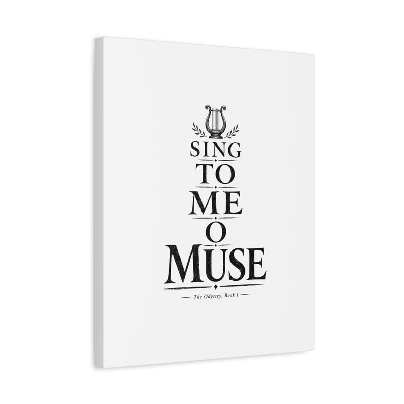 Sing to Me O Muse Canvas Wall Art | The Odyssey Homer Ancient Greece Poetry Home Decor Gift image 12