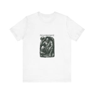 Polyphemus Cyclops Greek Mythology T-Shirt | Homer Odyssey Monster | Dark Academia Literary Gift image 1
