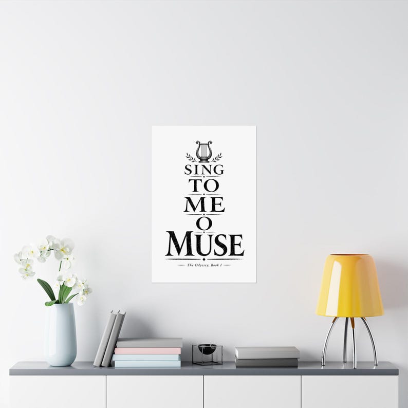 Sing to Me O Muse Wall Art Poster | Greek Mythology Matte Print, The Odyssey Homer Ancient Greece Decor image 8