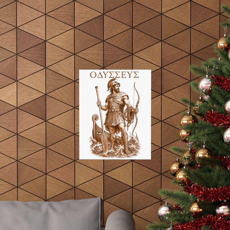 Odysseus Wall Art Poster | Greek Mythology Matte Print, The Odyssey Homer Ancient Greece Decor image 12