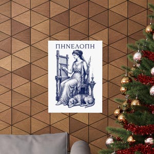 Penelope Wall Art Poster | Greek Mythology Matte Print, The Odyssey Homer Ancient Greece Decor image 12