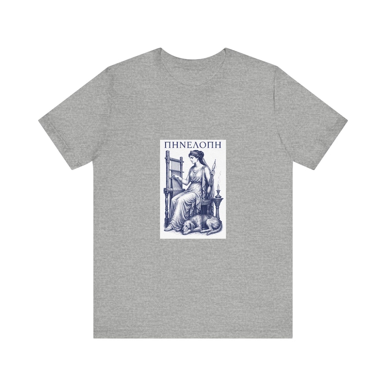 Penelope grekisk mytologi T-shirt | Odysseus hustru Homeros epos | Dark Academia litterär gåva bild 5