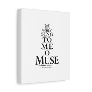 Sing to Me O Muse Canvas Wall Art | The Odyssey Homer Ancient Greece Poetry Home Decor Gift image 2