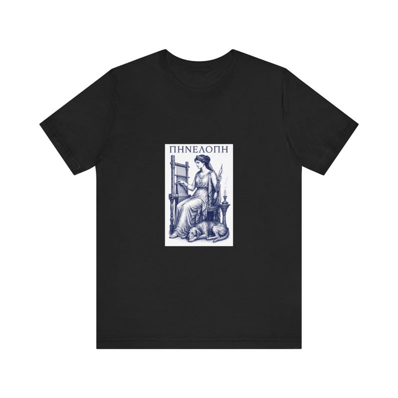 Penelope grekisk mytologi T-shirt | Odysseus hustru Homeros epos | Dark Academia litterär gåva bild 3