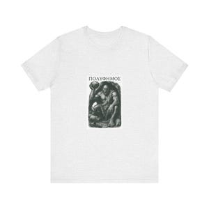 Polyphemus Cyclops Greek Mythology T-Shirt | Homer Odyssey Monster | Dark Academia Literary Gift image 2