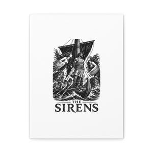 Sirenen-Leinwandbild | Odyssee, Homer, Antike griechische Mythologie, Wanddekoration, Geschenk Bild 6