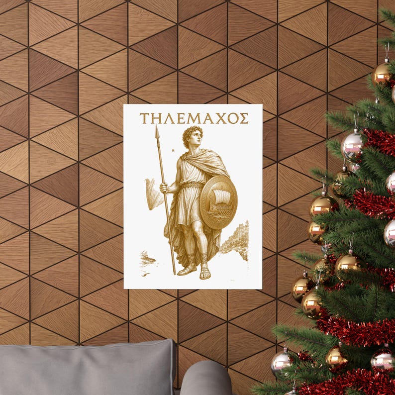 Telemachus Wall Art Poster | Greek Mythology Matte Print, The Odyssey Homer Ancient Greece Decor image 12