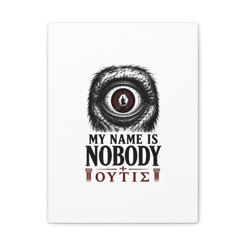 Cyclops Eye Nobody Canvas Wall Art | The Odyssey Homer Greek Mythology Polyphemus Home Decor Gift image 10