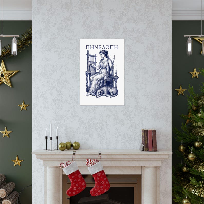 Penelope Wall Art Poster | Greek Mythology Matte Print, The Odyssey Homer Ancient Greece Decor image 7