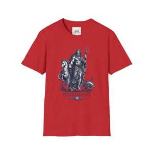 Poseidon T-Shirt | Greek God of the Sea Mythology Tee | Ancient Greece Graphic Shirt | Gift for Ocean Lover | Unisex Soft Cotton image 14