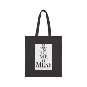 Borsa tote "Sing to Me O Muse" / L'Odissea di Omero, antica Grecia, poesia, regalo letterario immagine 2