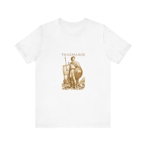 Telemachus-T-Shirt (Griechische Mythologie) | Sohn des Odysseus (Homer-Epos) | Geschenk für Fans von Dark Academia Bild 1