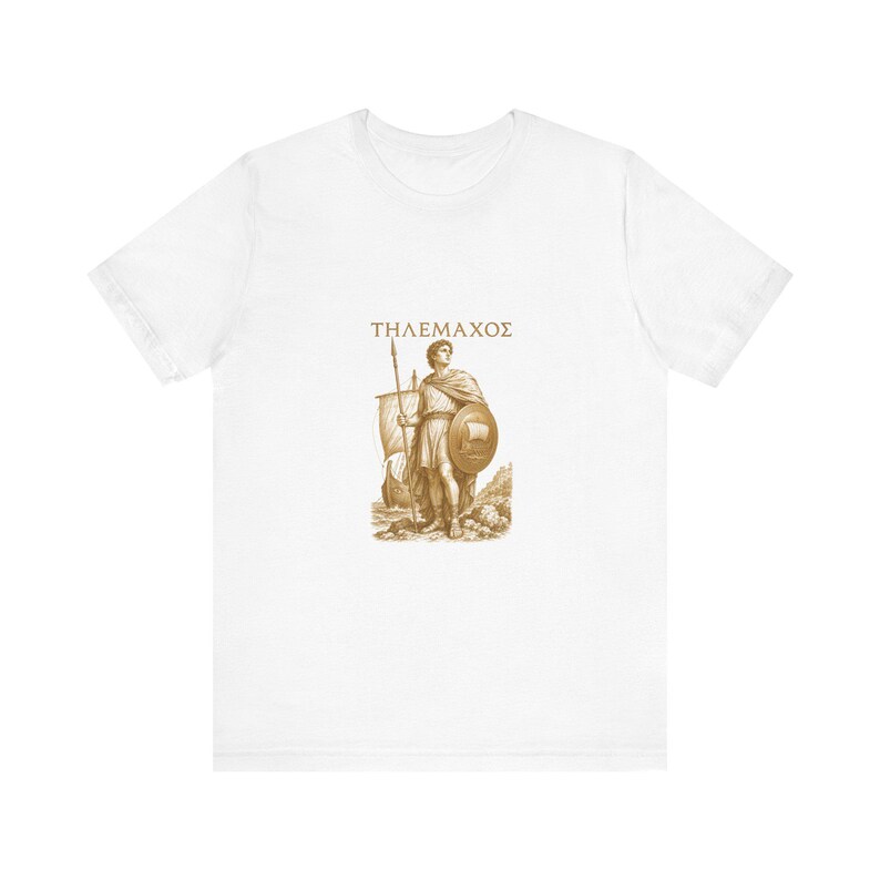 Telemachus-T-Shirt (Griechische Mythologie) | Sohn des Odysseus (Homer-Epos) | Geschenk für Fans von Dark Academia Bild 1