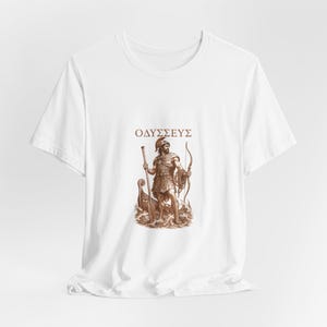 Odysseus-T-Shirt | König von Ithaka (Griechische Mythologie) | Geschenkidee für Homer-Fans | Dark-Academia-T-Shirt Bild 2