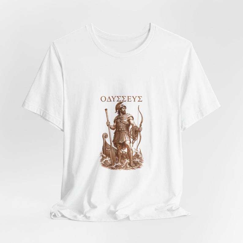 Odysseus-T-Shirt | König von Ithaka (Griechische Mythologie) | Geschenkidee für Homer-Fans | Dark-Academia-T-Shirt Bild 2