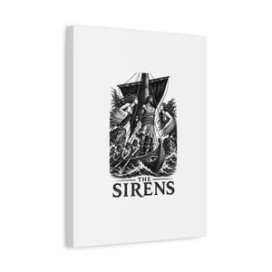 Sirenen-Leinwandbild | Odyssee, Homer, Antike griechische Mythologie, Wanddekoration, Geschenk Bild 7