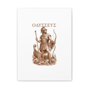 Odysseus Greek Warrior Canvas Wall Art | The Odyssey Homer Ancient Greece Mythology Home Decor Gift image 10