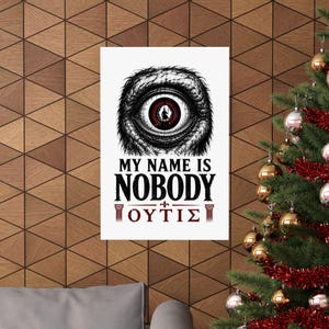 Mijn naam is niemand | Muurposter | Matte print met Griekse mythologie, De Odyssee, Cycloop, Homerus, Oud Griekenland afbeelding 4