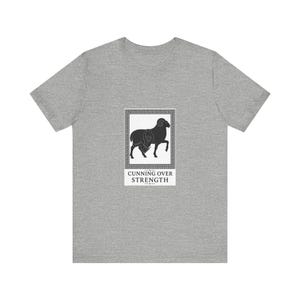 Cunning Over Strength Greek Mythology T-Shirt | Homer Odyssey Silhouette Art | Dark Academia Gift image 5