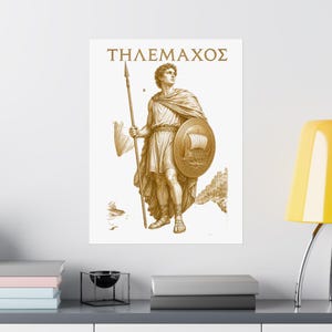 Telemachus Wall Art Poster | Greek Mythology Matte Print, The Odyssey Homer Ancient Greece Decor image 16