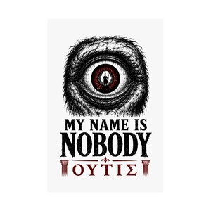 Mijn naam is niemand | Muurposter | Matte print met Griekse mythologie, De Odyssee, Cycloop, Homerus, Oud Griekenland afbeelding 2